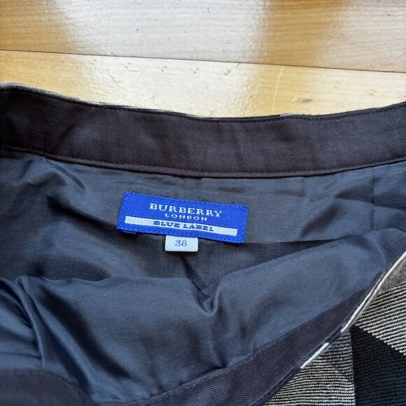Burberry Blue Label Plaid Wool Skirt Size 38 (US 4) Red & Black Checkered - Picture 5 of 10